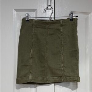Free People Olive Green Women's Skirt